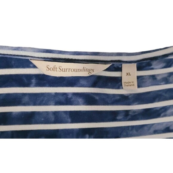 Soft Surroundings Blue and White Striped Maxi Dress - Picture 5 of 12